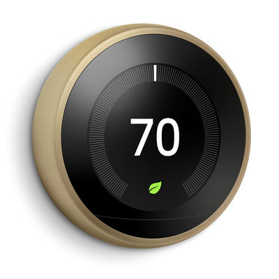 Google Nest Learning Thermostat Brass